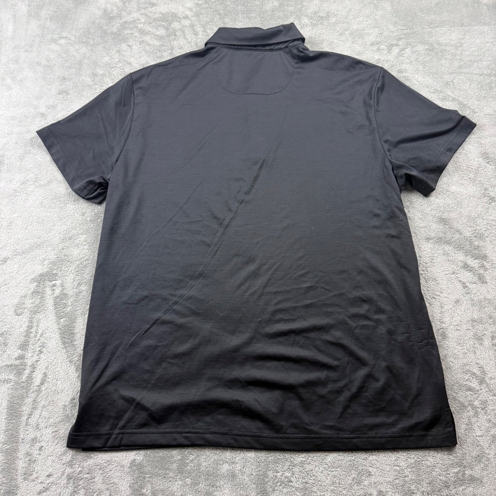 Birdie Bound Mens Size L Black Solid Golf Athletic Polo Shirt - Picture 2 of 6